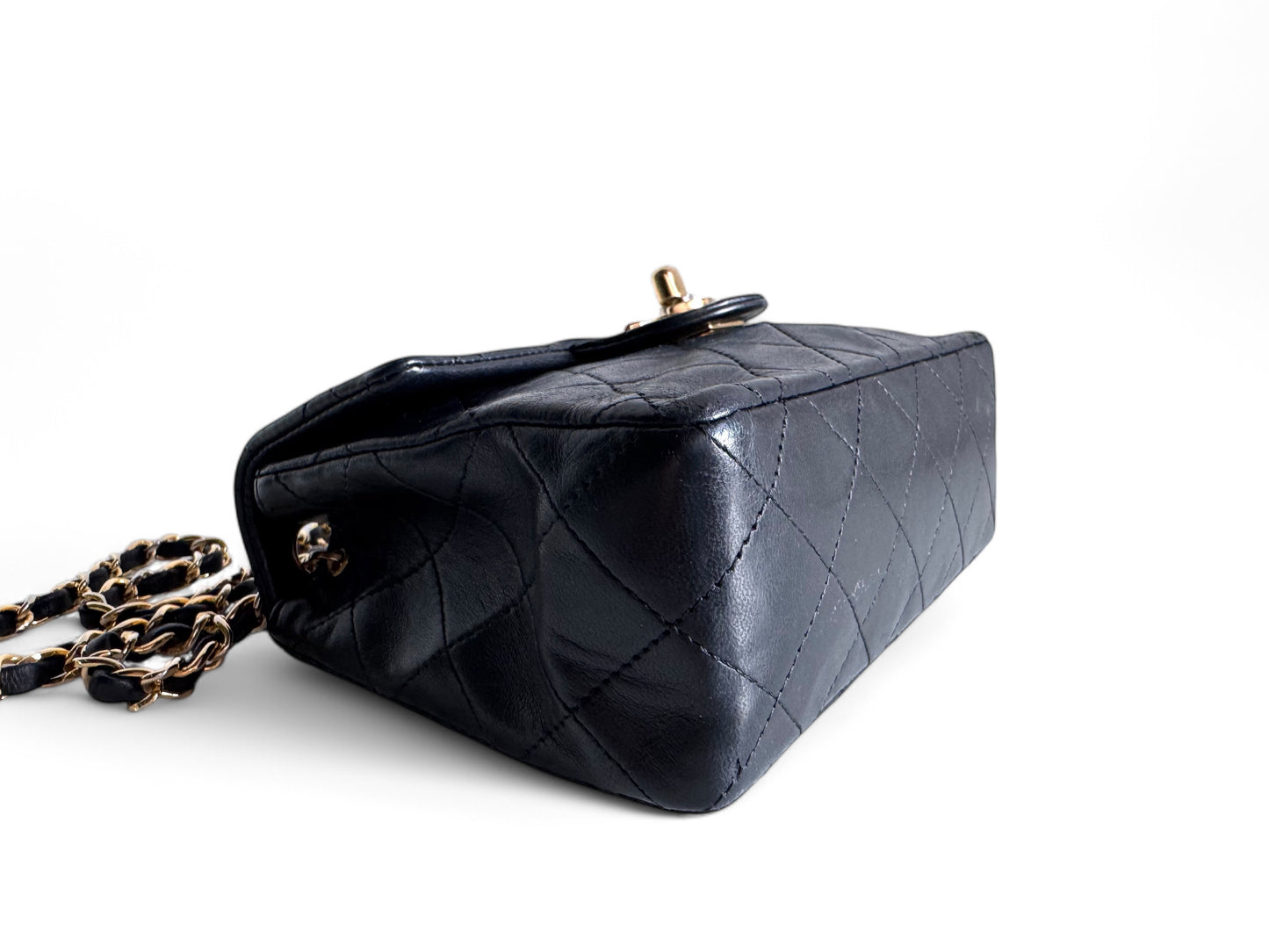 CHANEL Lambskin Quilted Mini Flap Bag