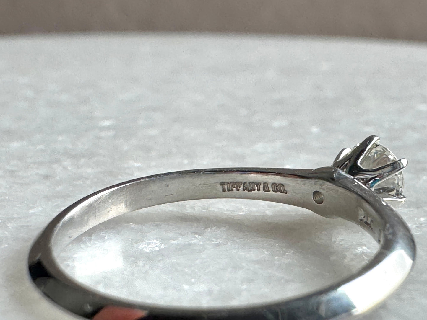 TIFFANY & CO. Solitaire Diamond Engagement Ring