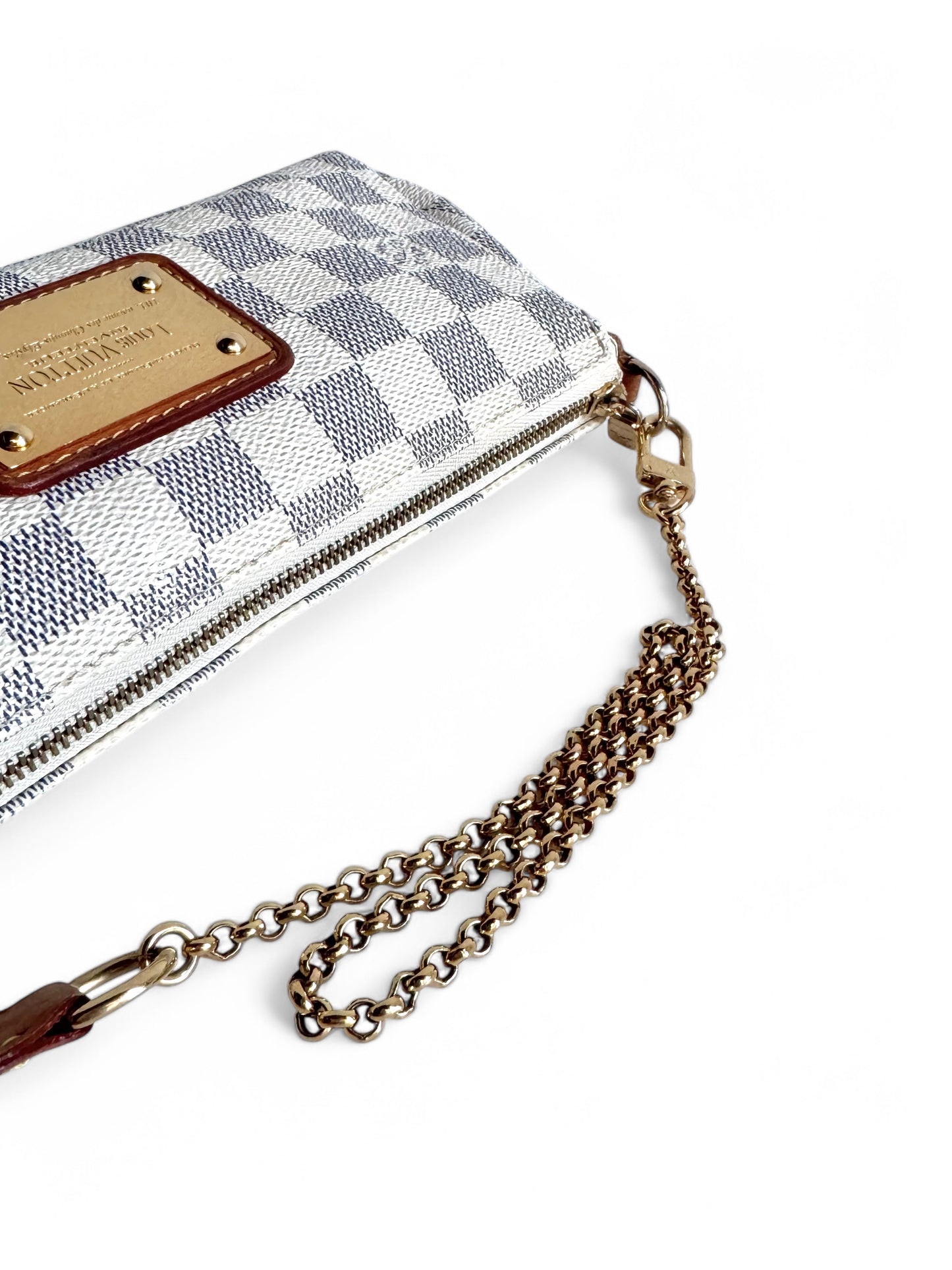 LOUIS VUITTON Damier Azur Eva Clutch