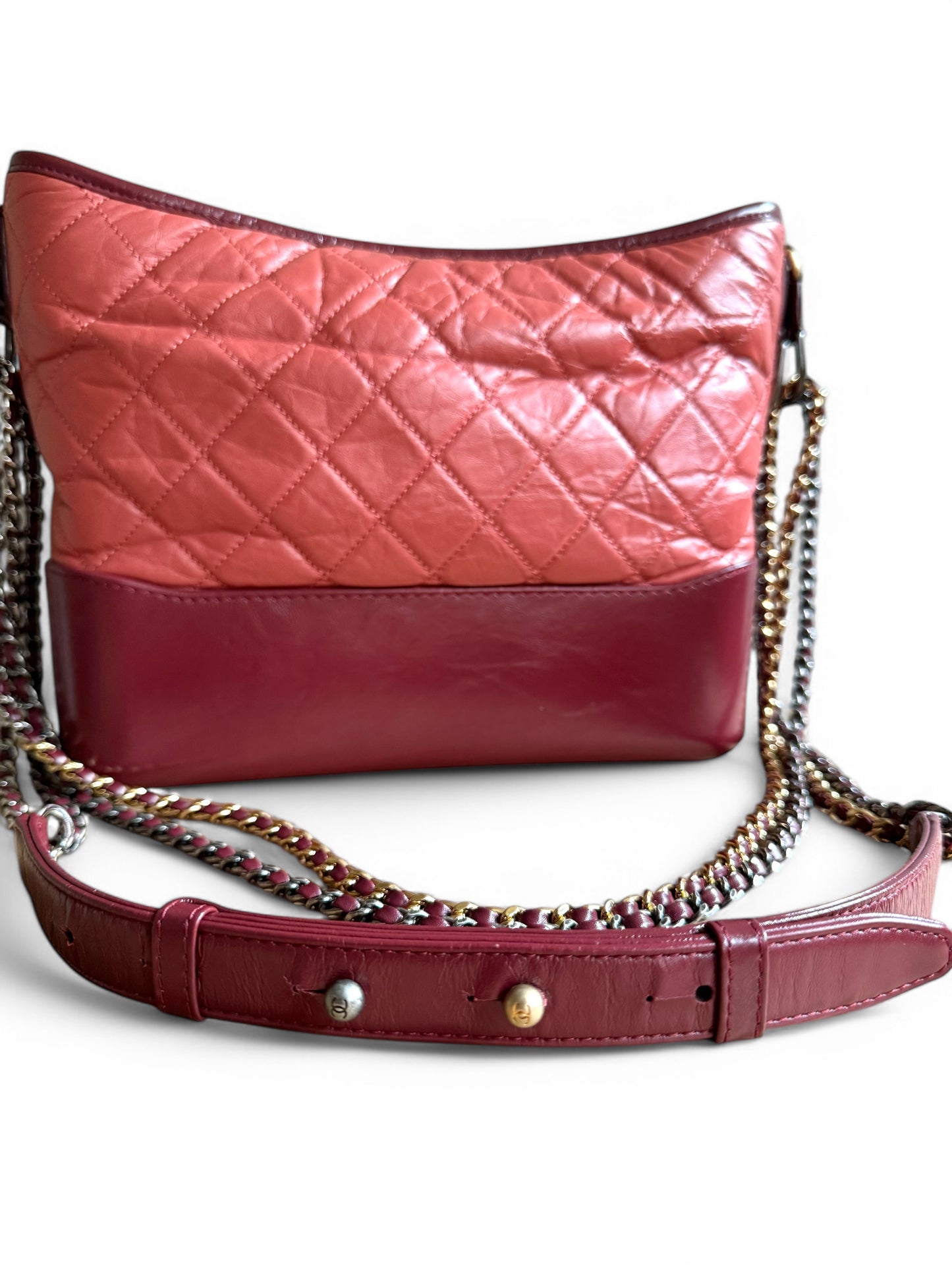 CHANEL Aged Calfskin Quilted Medium Gabrielle Hobo