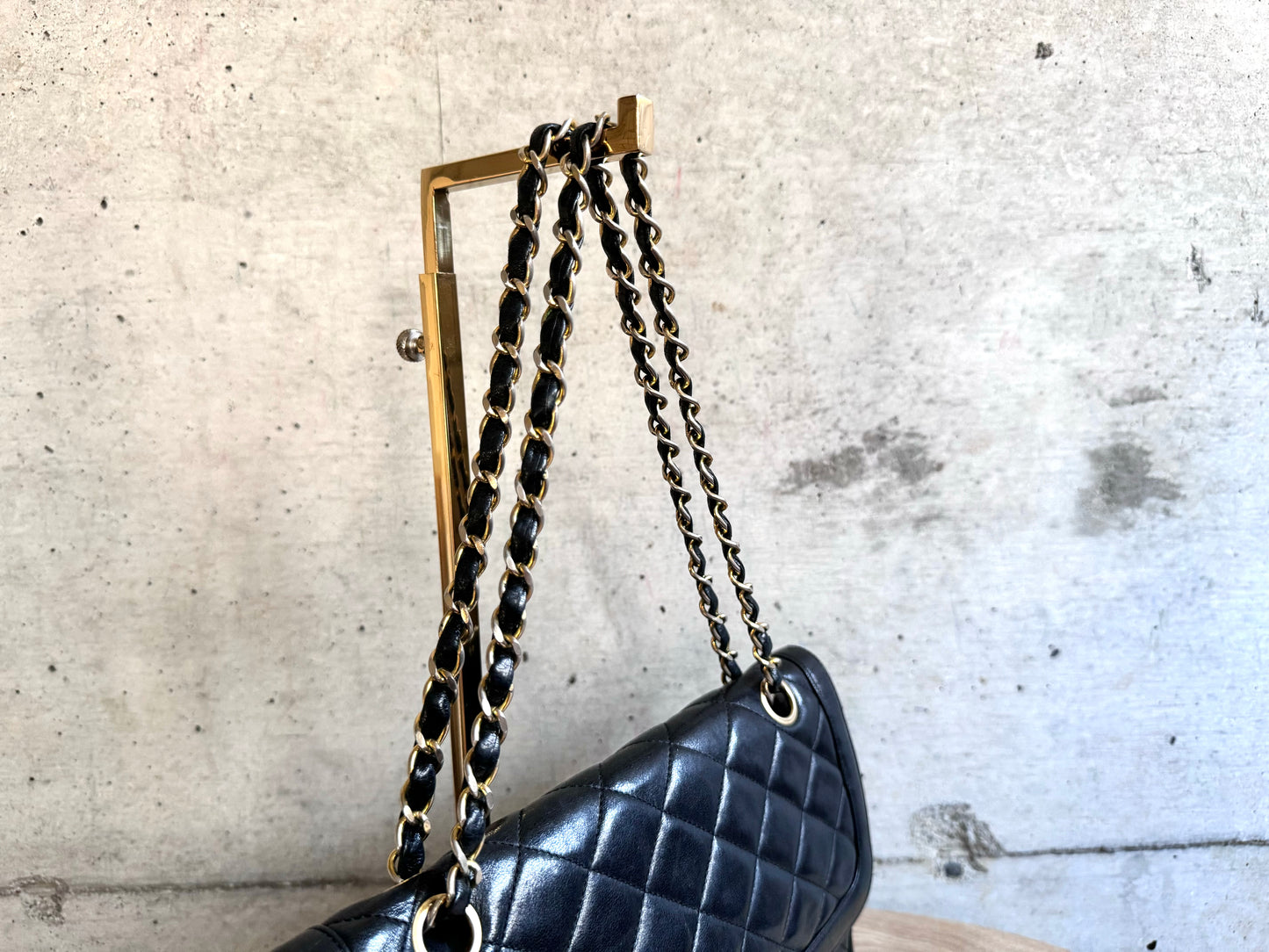 CHANEL Lambskin Quilted Medium Double Flap Bag