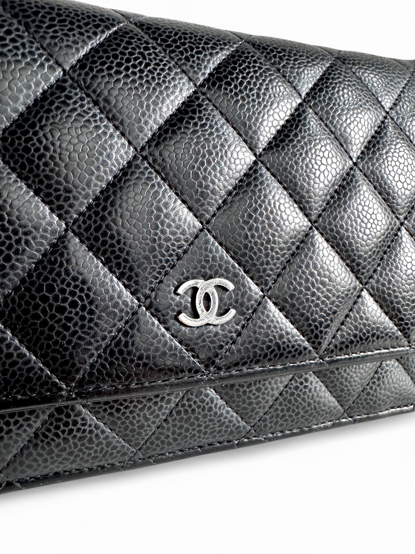 CHANEL Caviar Quilted Wallet on Chain WOC