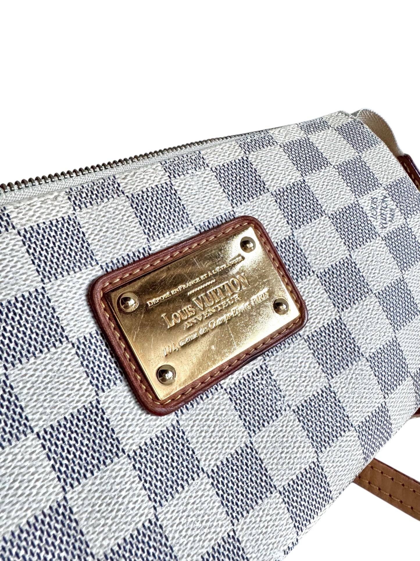 LOUIS VUITTON Damier Azur Eva Clutch