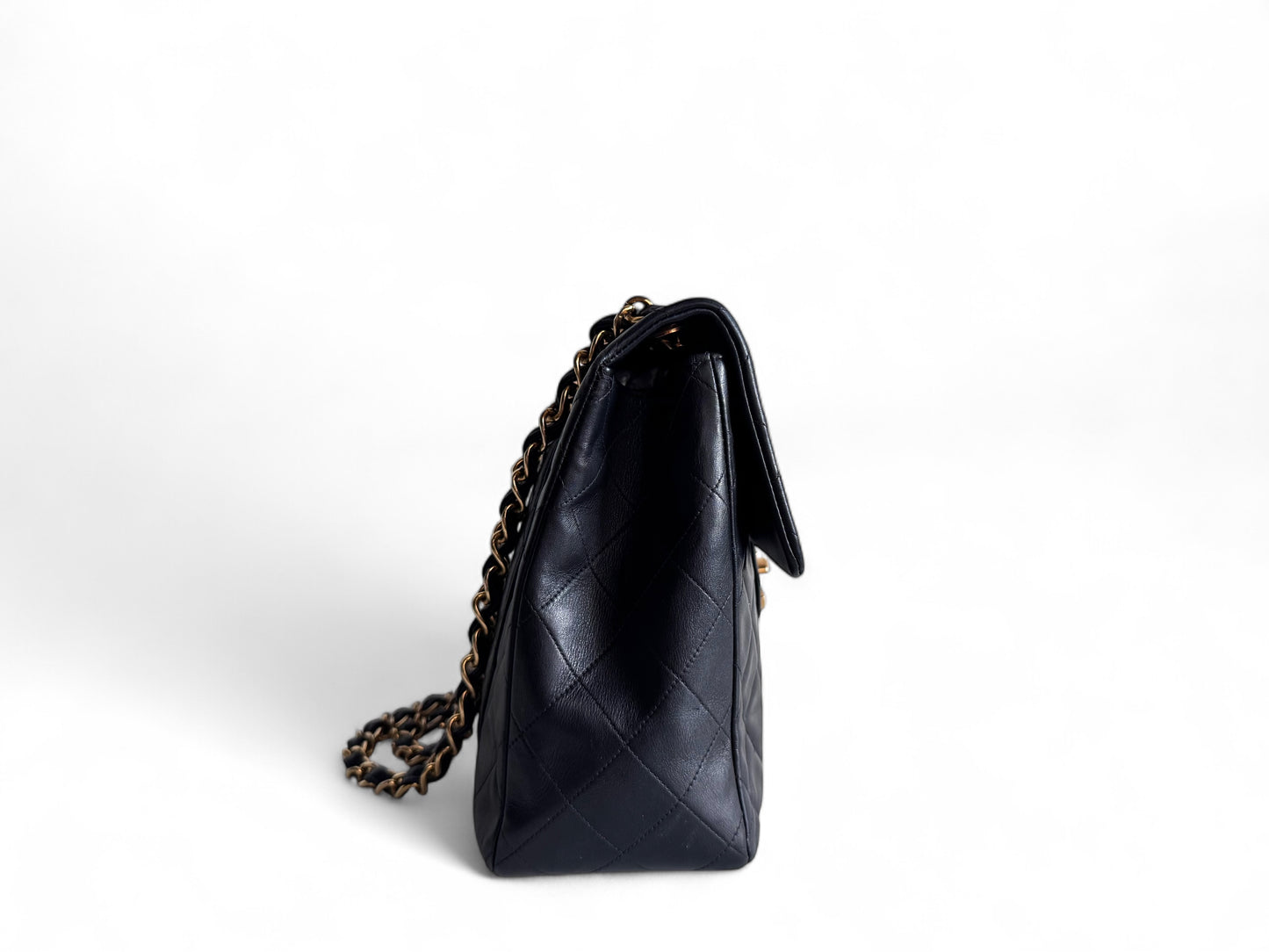 CHANEL Lambskin Quilted XL Jumbo Single Flap Bag