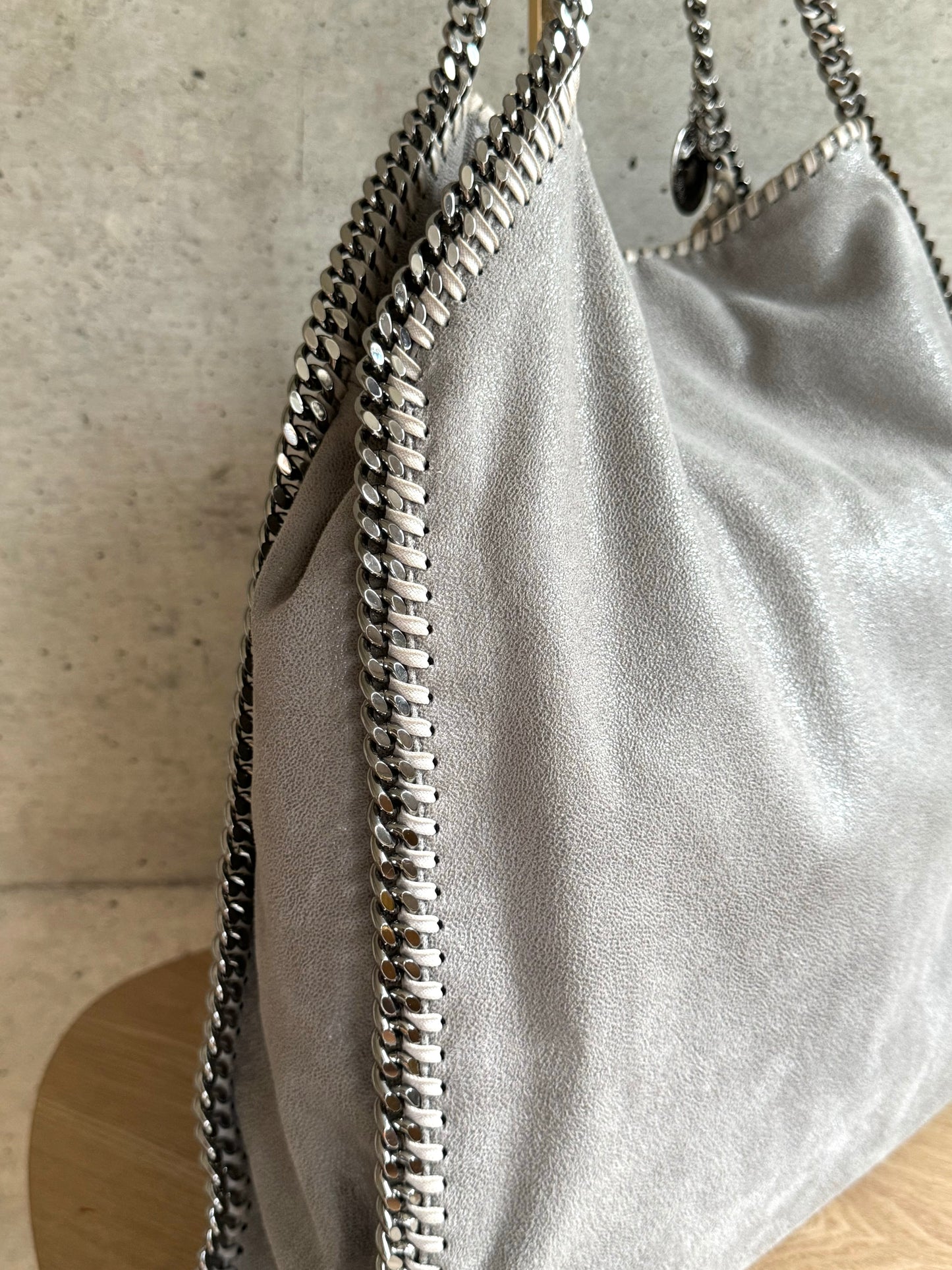 STELLA MCCARTNEY Shaggy Deer Falabella Fold Over Tote