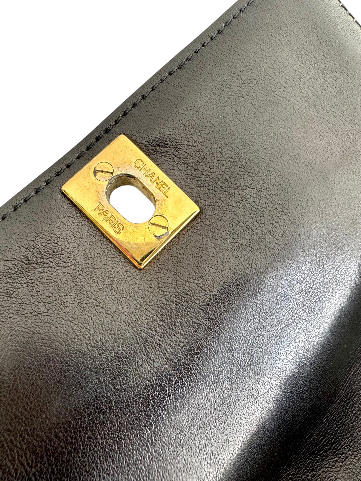 CHANEL Lambskin Quilted Flap Waist Belt Bag