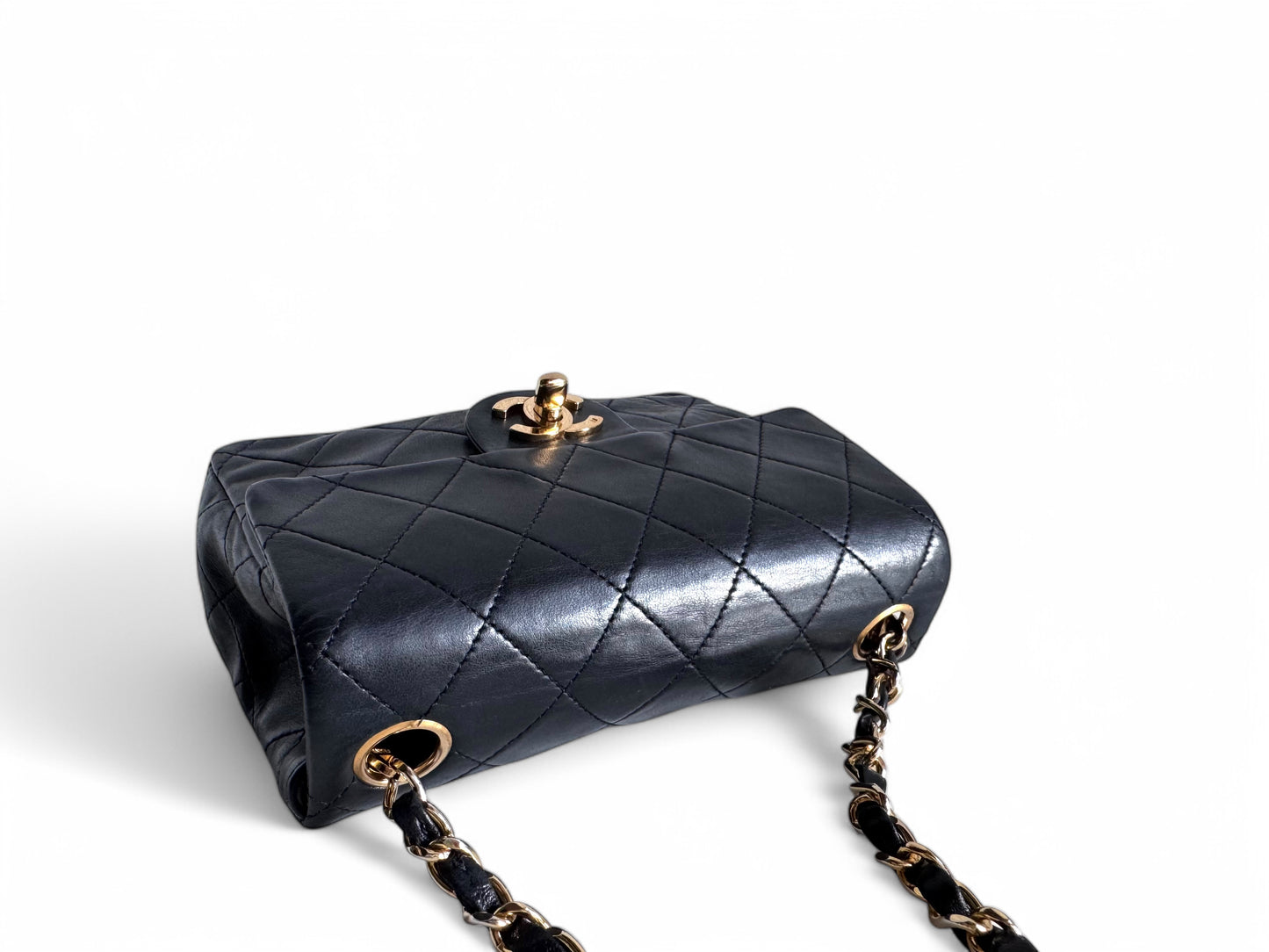 CHANEL Lambskin Quilted Mini Flap Bag