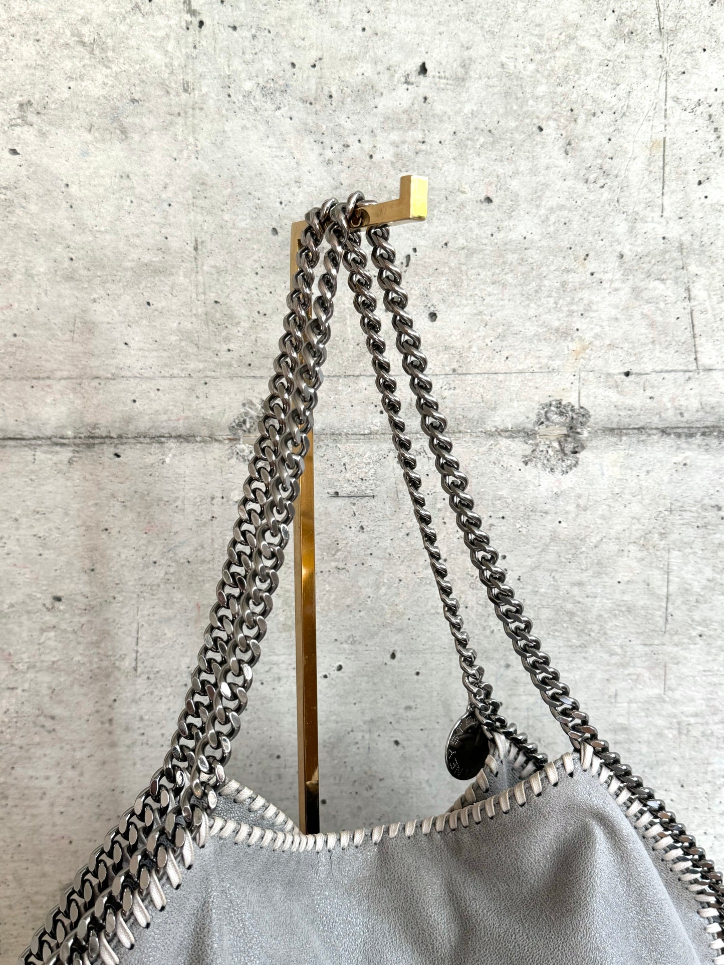 STELLA MCCARTNEY Shaggy Deer Falabella Fold Over Tote