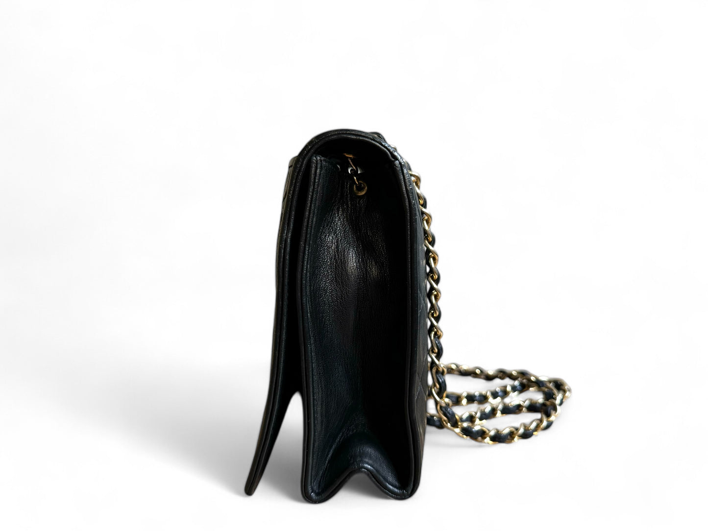 CHANEL Lambskin Quilted Small CC Single Flap Bag