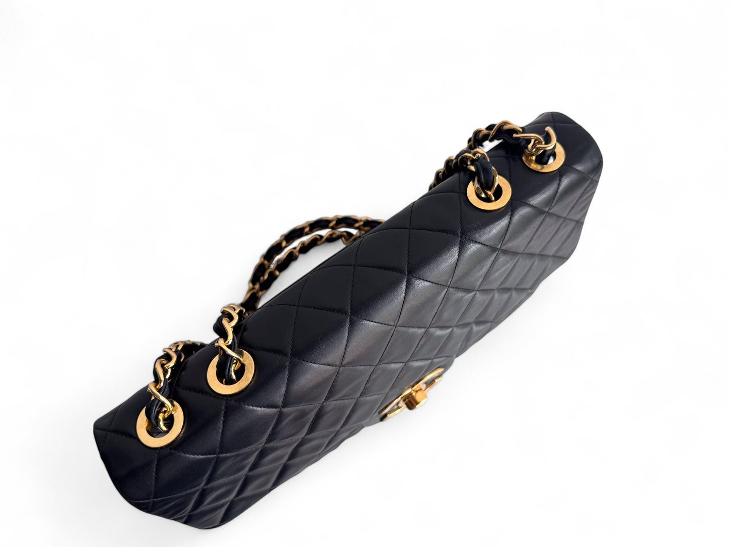 CHANEL Lambskin Quilted XL Jumbo Single Flap
