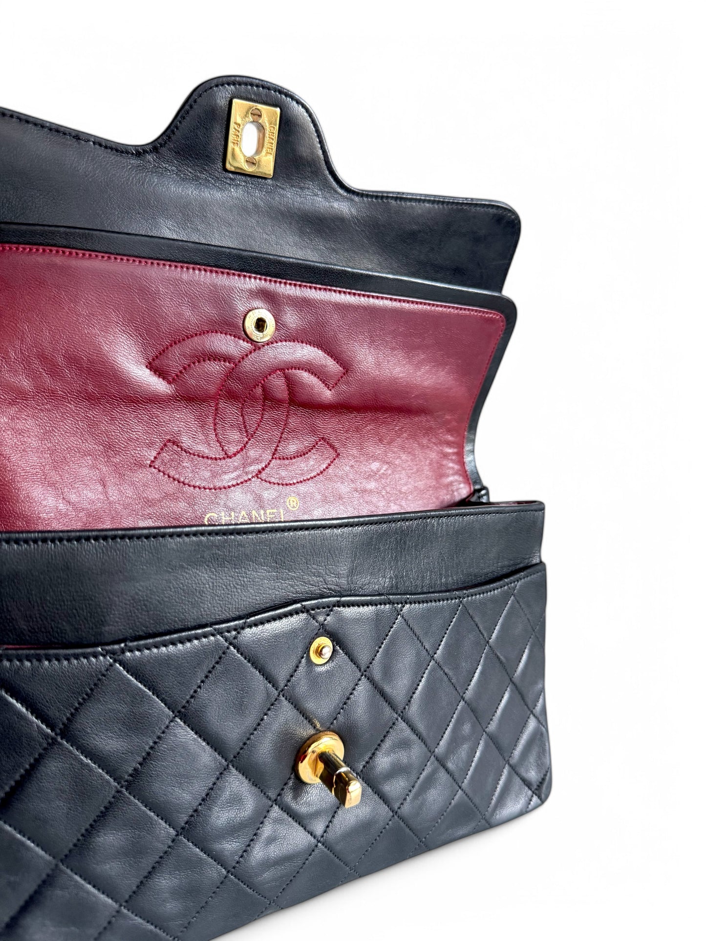 Chanel Lambskin Matelasse Double Flap Bag