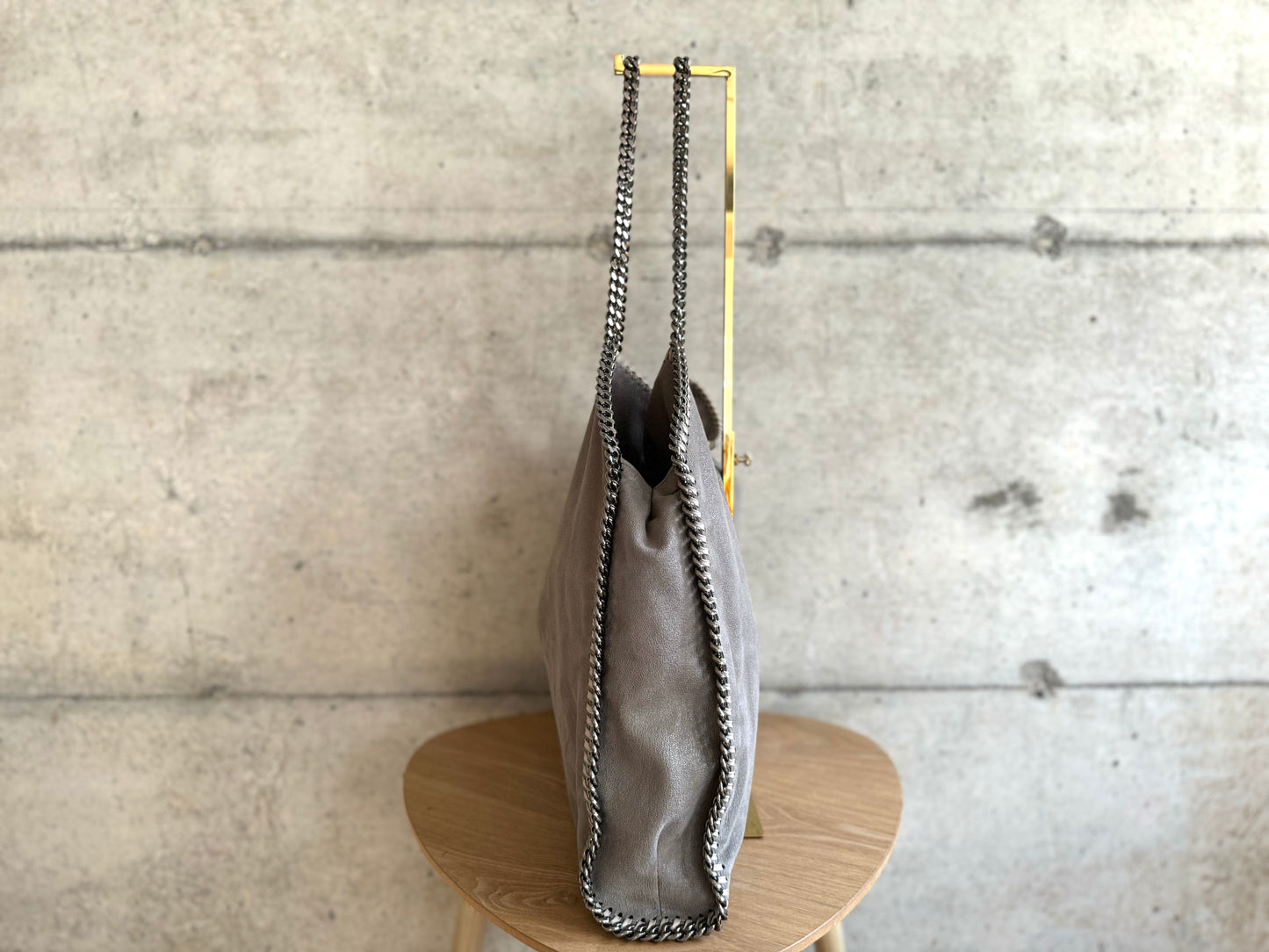 STELLA MCCARTNEY Shaggy Deer Falabella Fold Over Tote