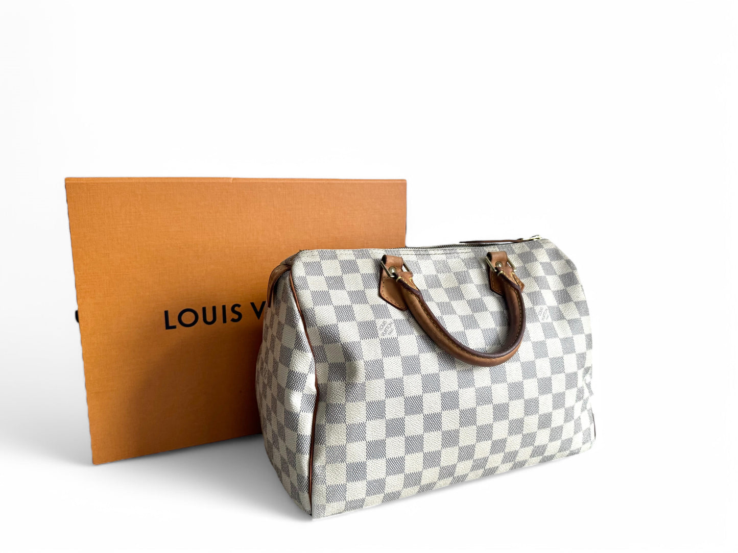 LOUIS VUITTON Damier Azur Speedy 30