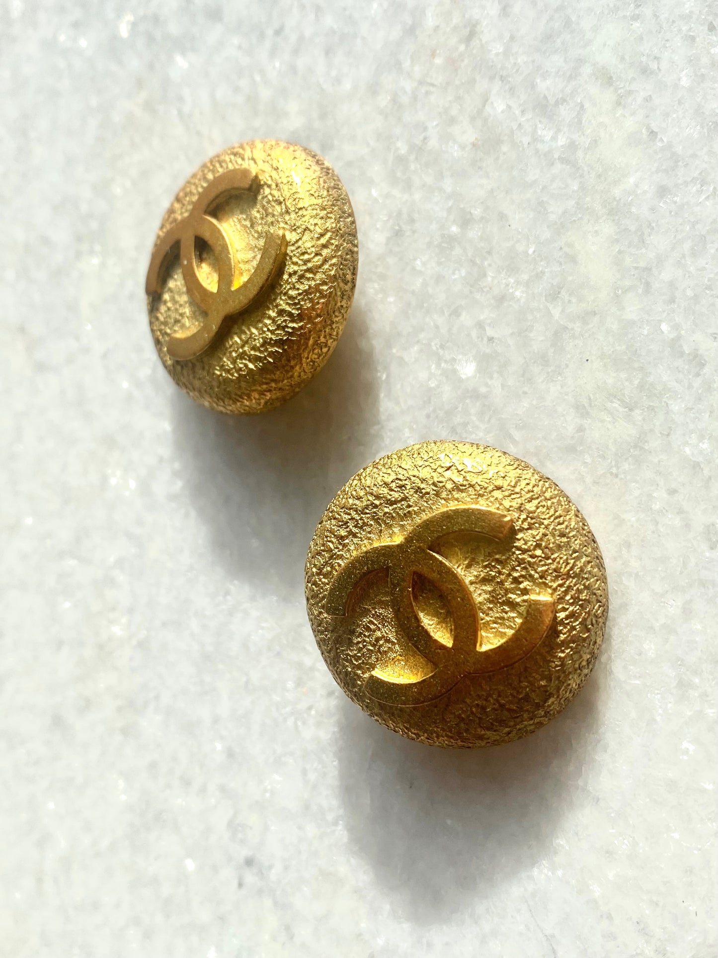 CHANEL Vintage CC Clip-On Earrings