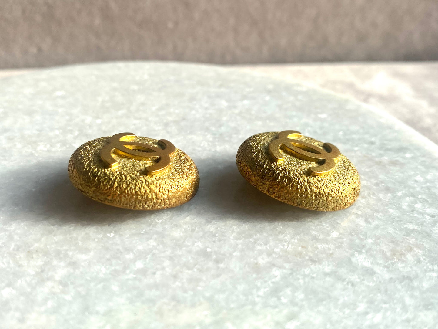 CHANEL Vintage CC Clip-On Earrings