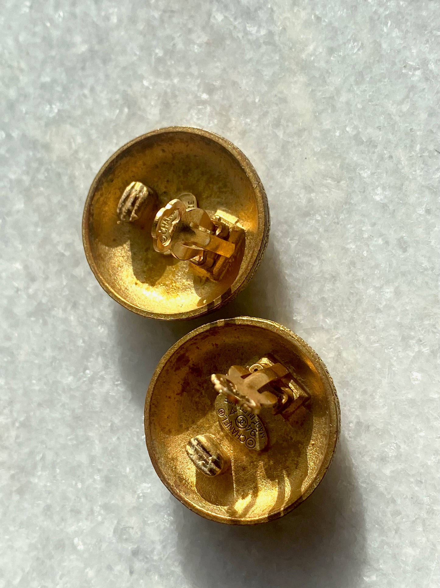 CHANEL Vintage CC Clip-On Earrings