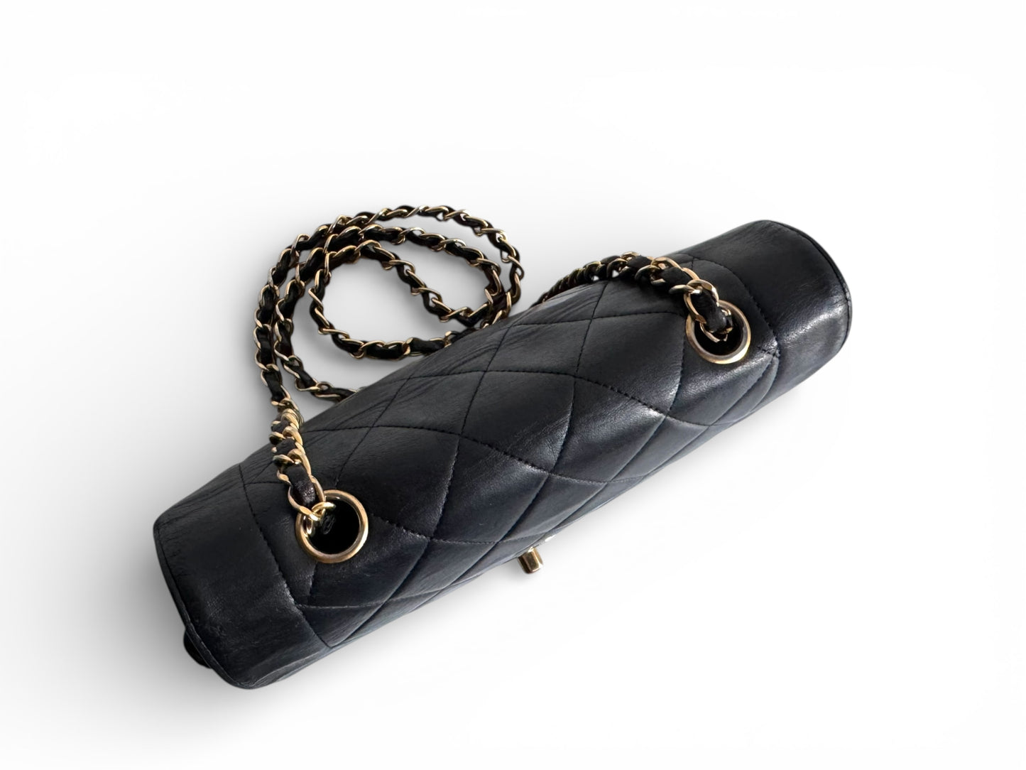 CHANEL Small Lambskin Quilted Diana Flap