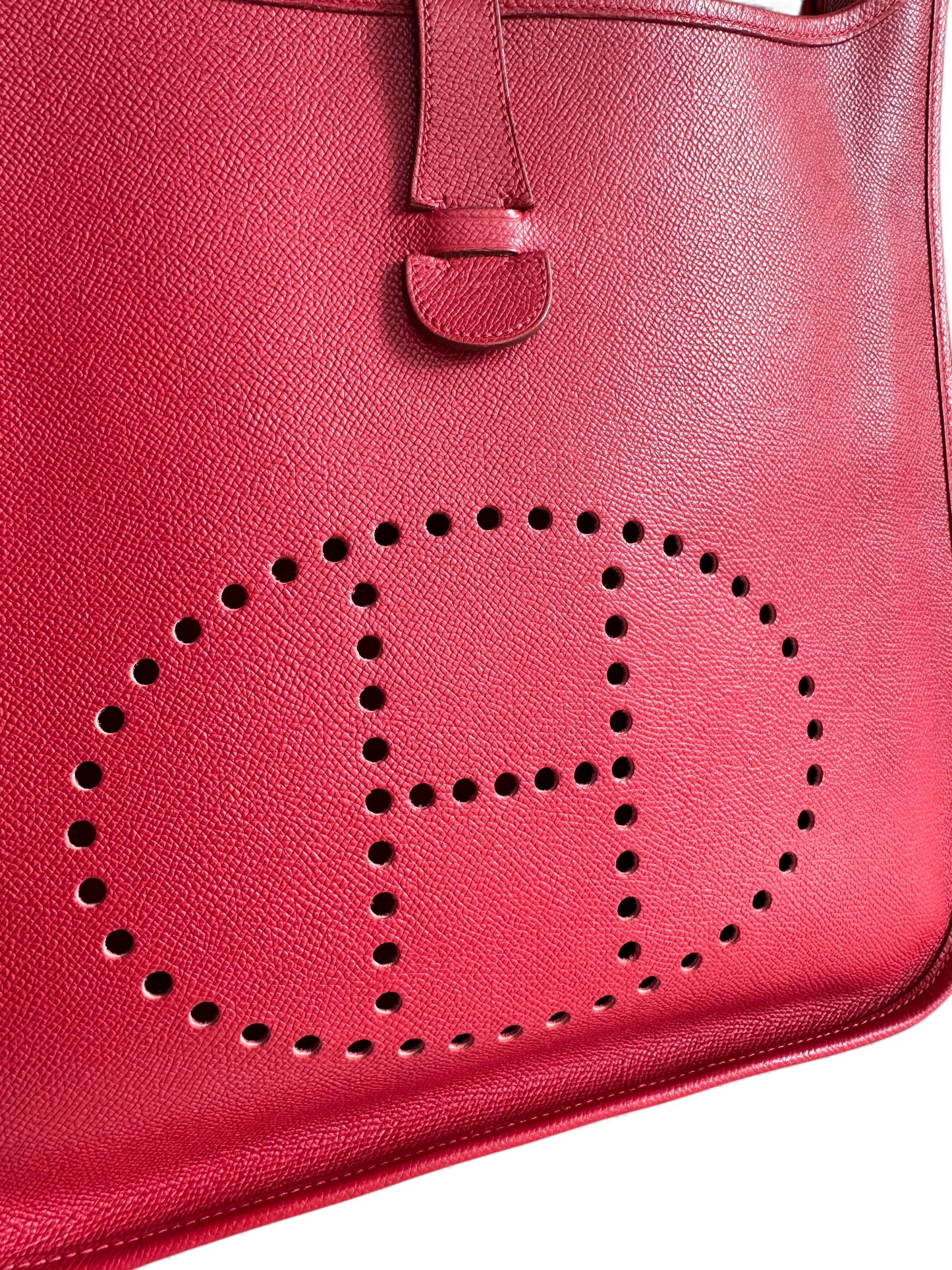 HERMES Courchevel Evelyne GM Rouge