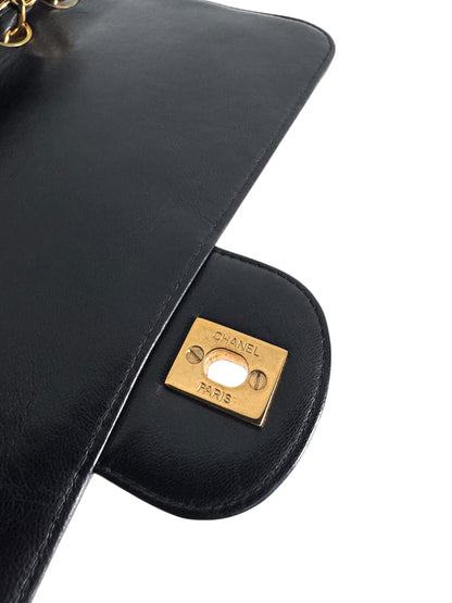 CHANEL Medium Lambskin Matelasse Single Flap Chain Bag
