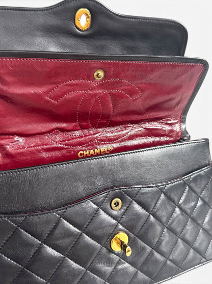 CHANEL Lambskin Quilted Medium Double Flap