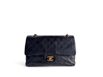 CHANEL Matelasse Double Flap Bag Black
