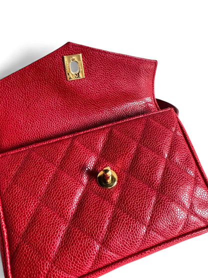 CHANEL Caviar Quilted Flap Waist Belt Bag