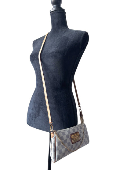 LOUIS VUITTON Damier Azur Eva Clutch