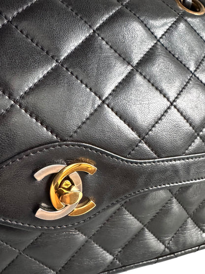 CHANEL Lambskin Quilted Medium Double Flap Bag