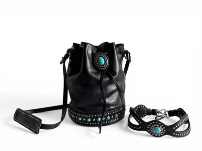 Prada Soft Calf Leather Bucket Bag