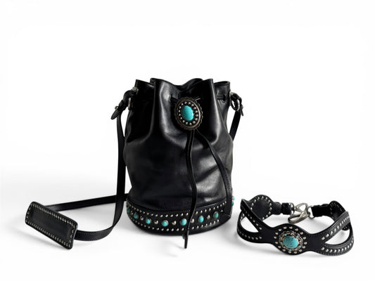 Prada Soft Calf Leather Bucket Bag