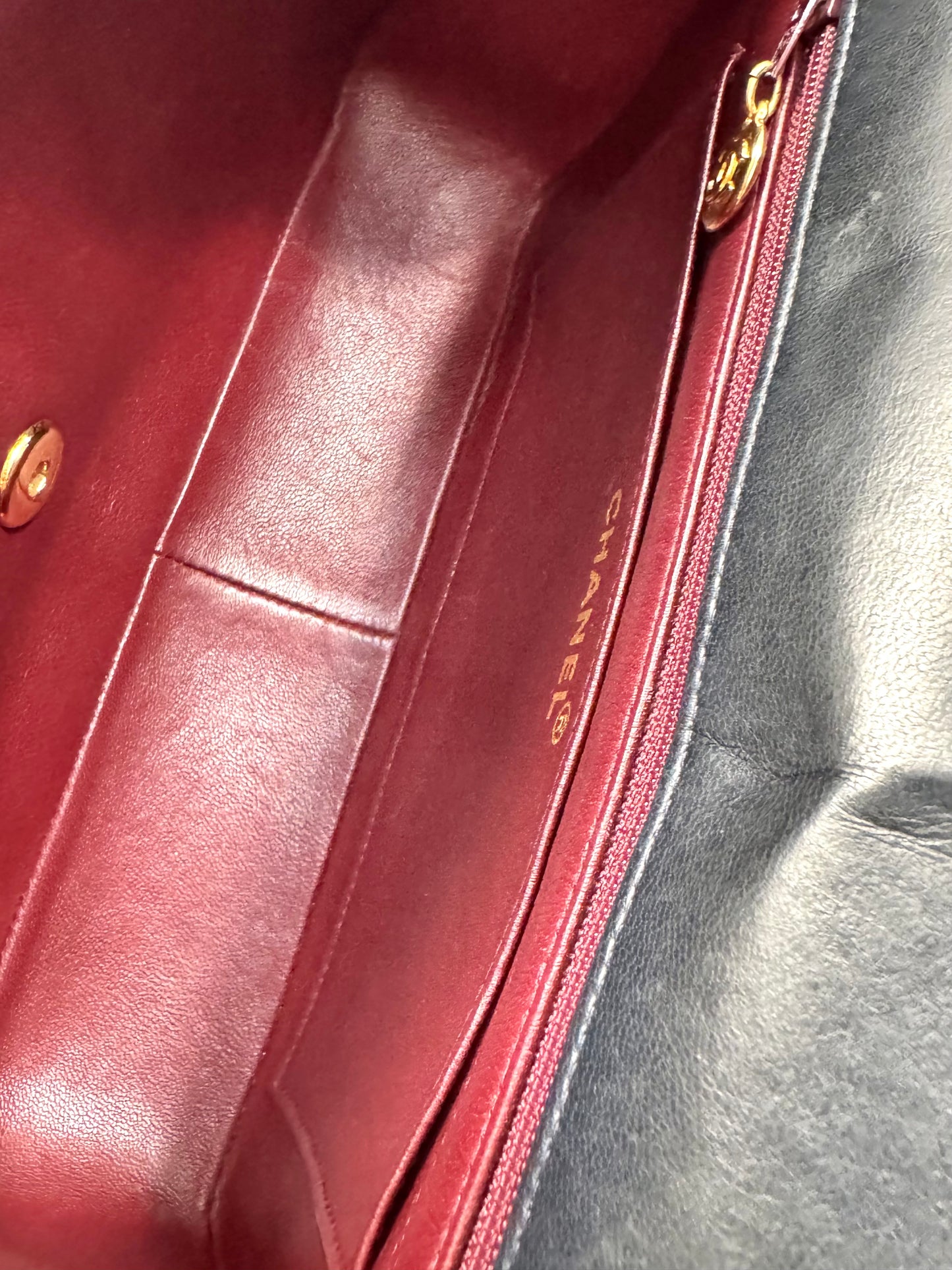 CHANEL Lambskin Vertical Flap Bag