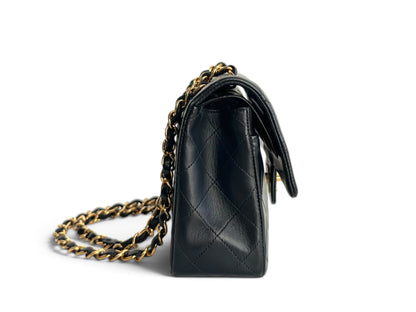 CHANEL Lambskin Quilted Small Double Flap