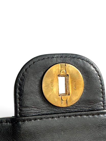 CHANEL Lambskin Medium Mademoiselle Double Flap