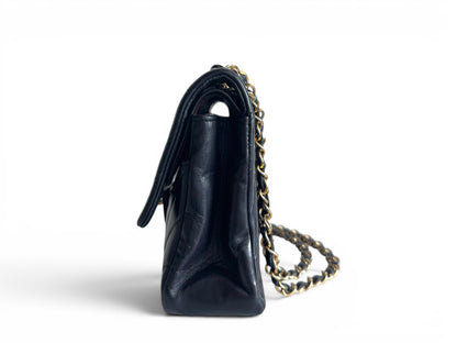 CHANEL Lambskin Chevron Medium Double Flap Bag