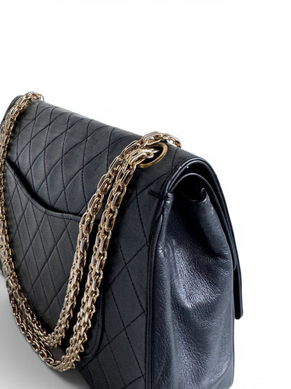CHANEL Lambskin Medium Mademoiselle Double Flap