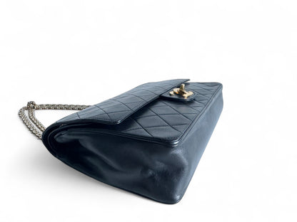 CHANEL Lambskin Medium Mademoiselle Double Flap