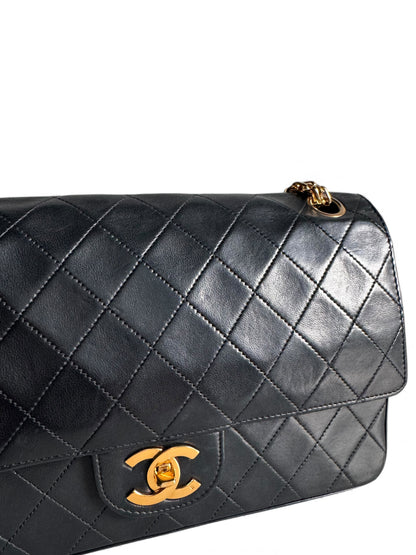 CHANEL Lambskin Medium Mademoiselle Double Flap