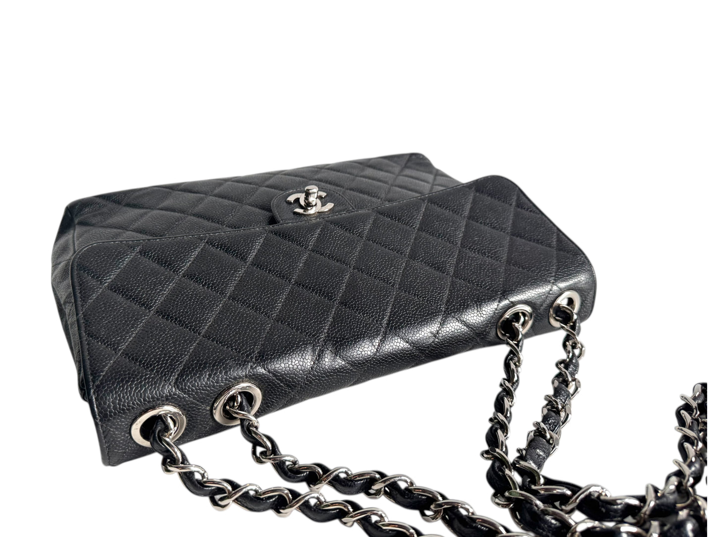 CHANEL Caviar Jumbo Single Flap Bag