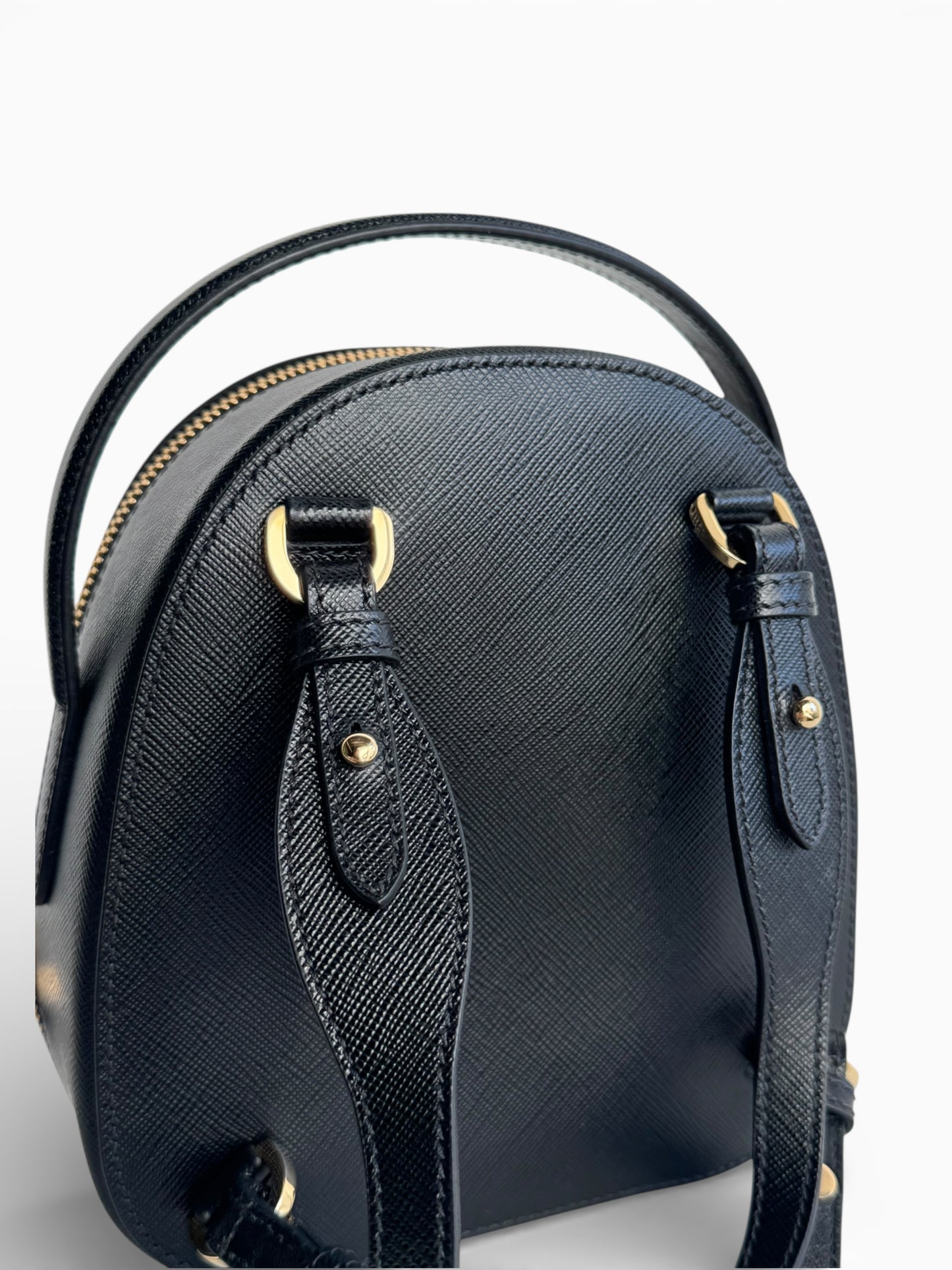 PRADA Saffiano Lux Mini Odette Backpack