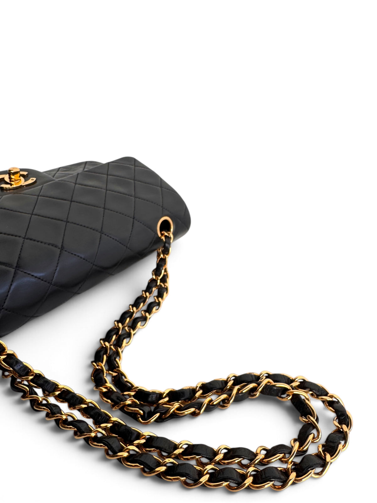 CHANEL Lambskin Quilted Small Double Flap