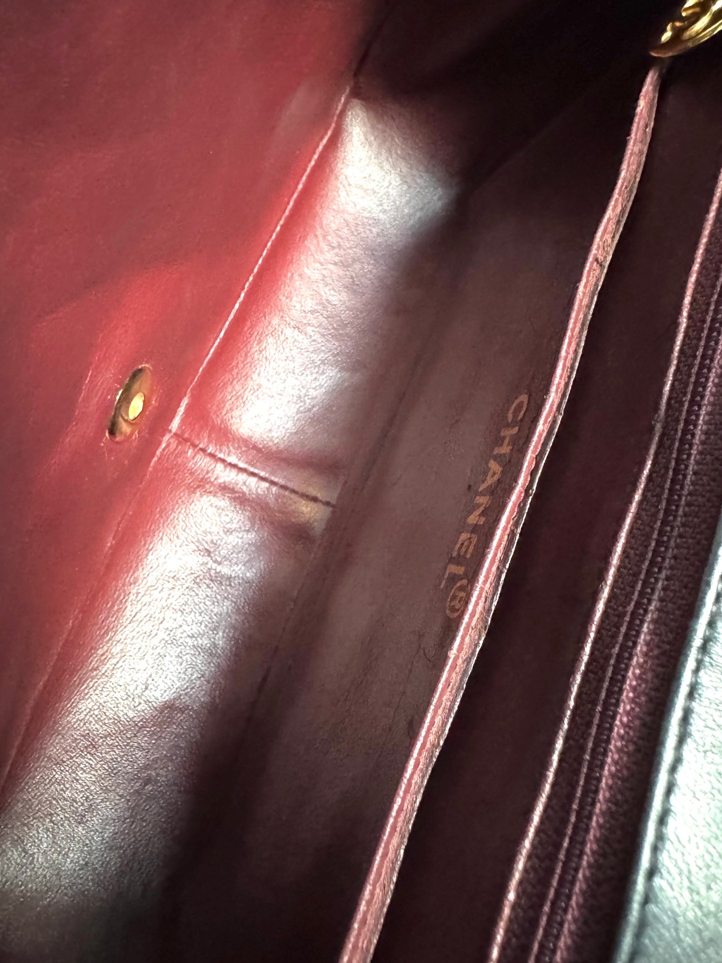 CHANEL Lambskin Diana Flap Bag Medium Bag