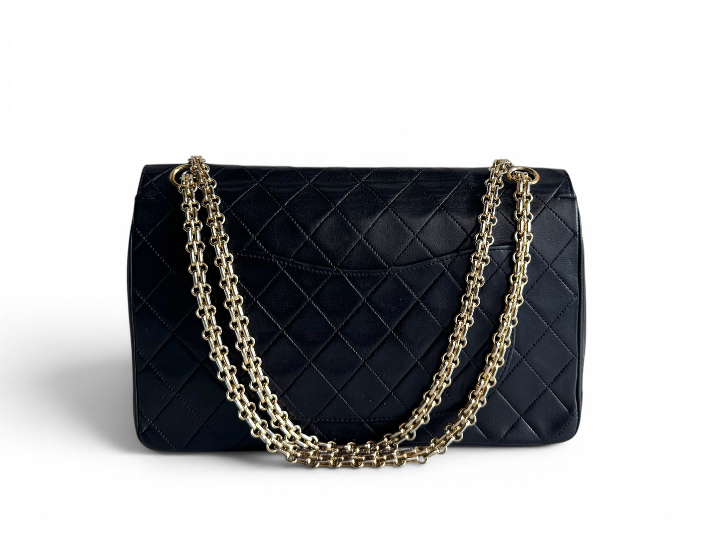 CHANEL Lambskin Medium Mademoiselle Double Flap