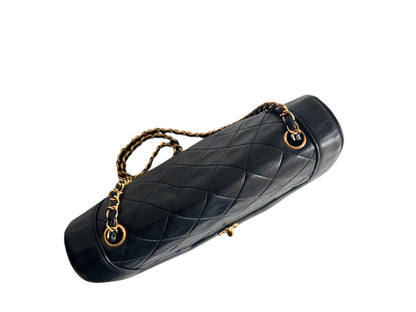 CHANEL Lambskin Black Flap Bag