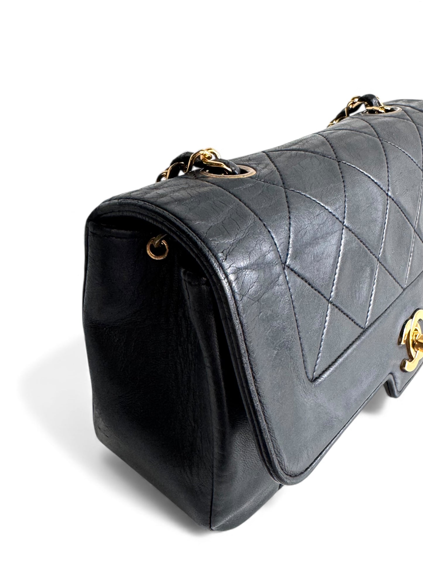 CHANEL Vintage Lambskin Small Diana Flap Bag