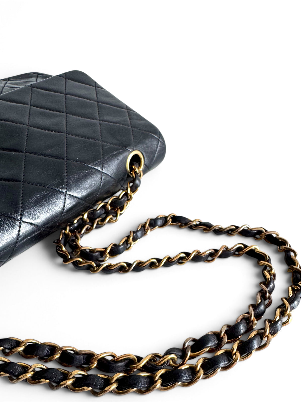 CHANEL Lambskin Quilted Medium Double Flap