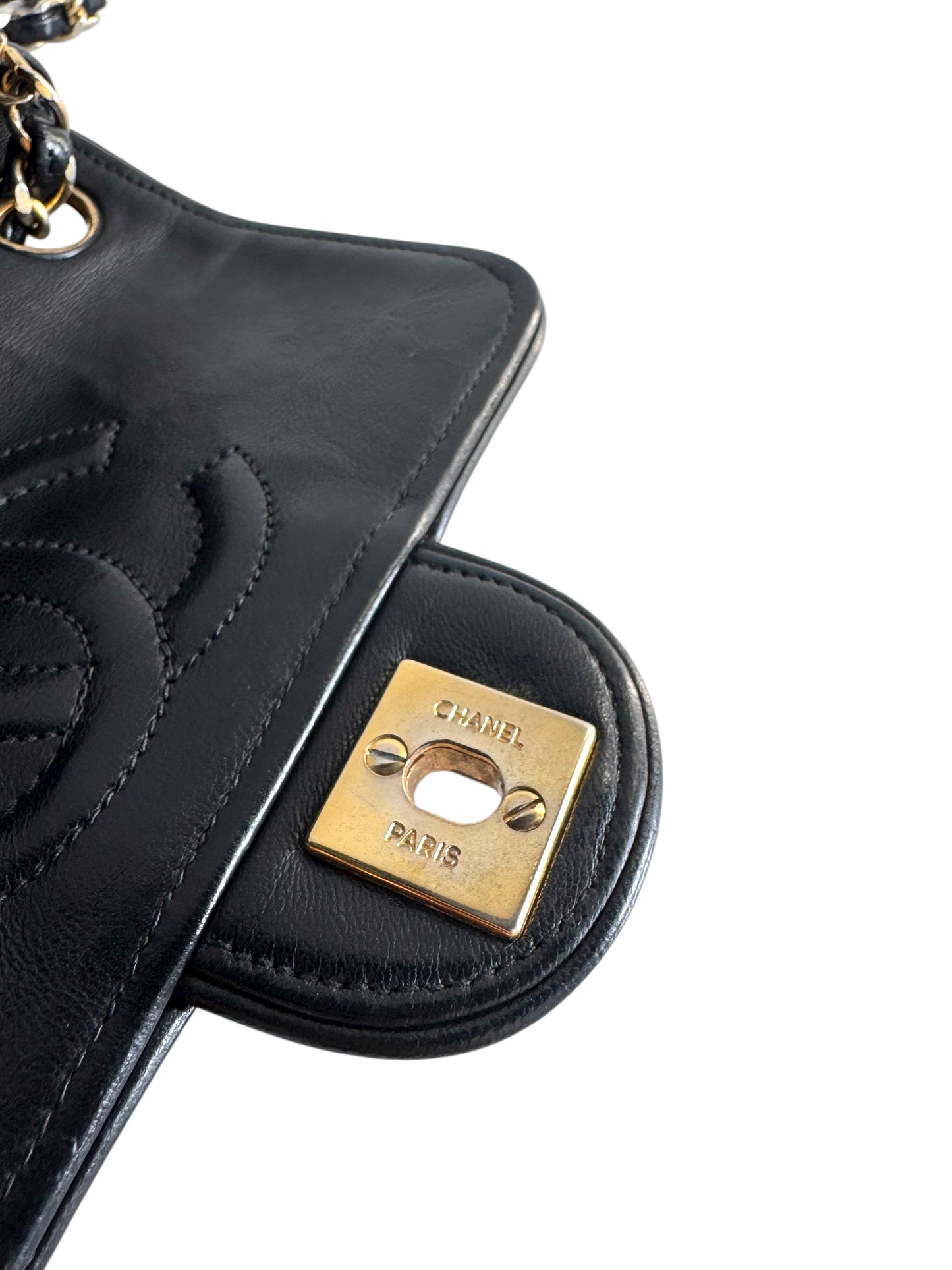 CHANEL Lambskin Matelasse Mini Flap Bag