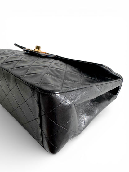 CHANEL Lambskin Quilted XL Jumbo Single Flap Bag