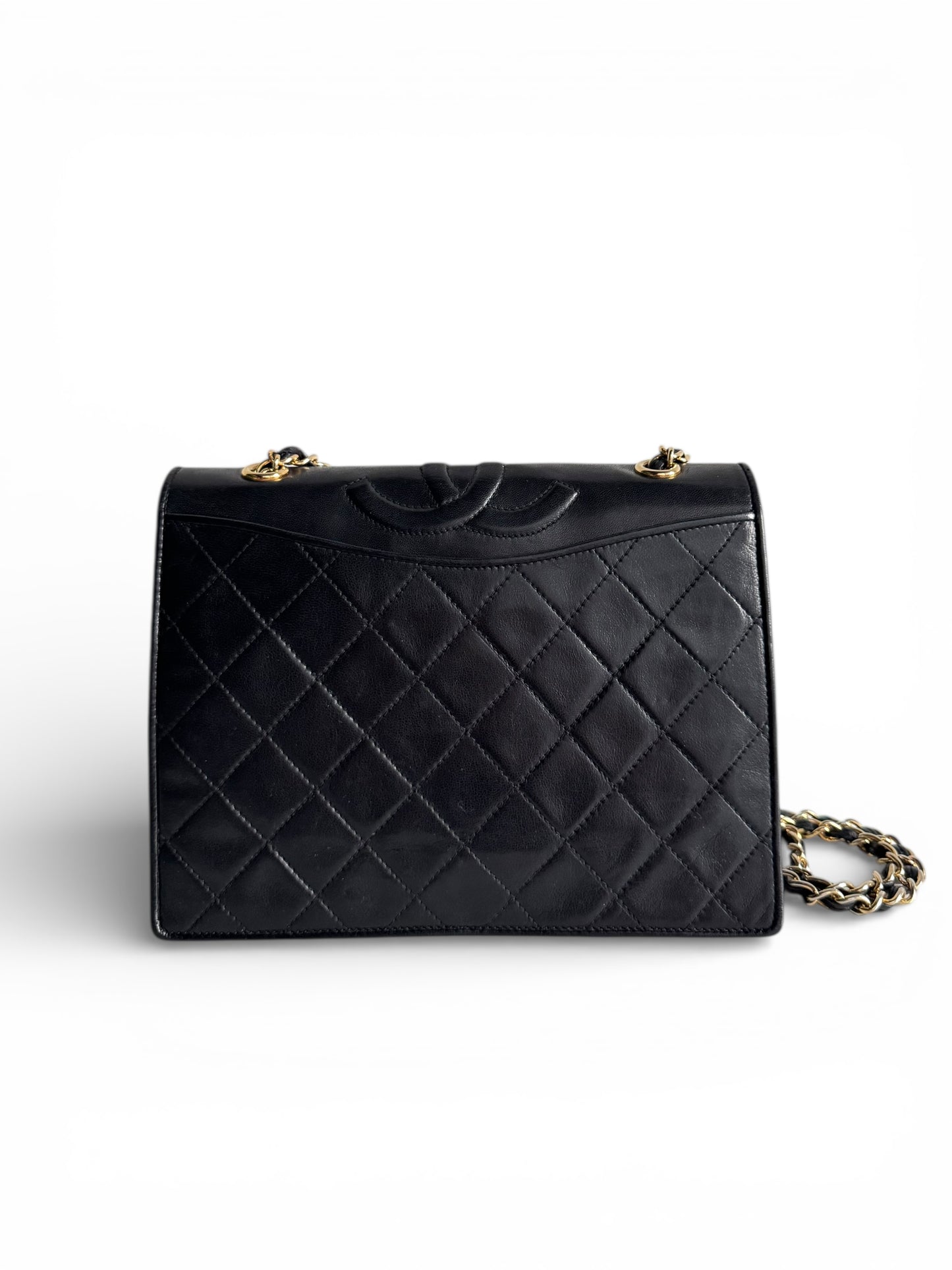 CHANEL Lambskin Quilted Small CC Single Flap Bag