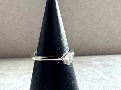 TIFFANY & CO. Solitaire Diamond Engagement Ring With Certificate