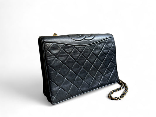 CHANEL Lambskin Quilted Small CC Single Flap Bag